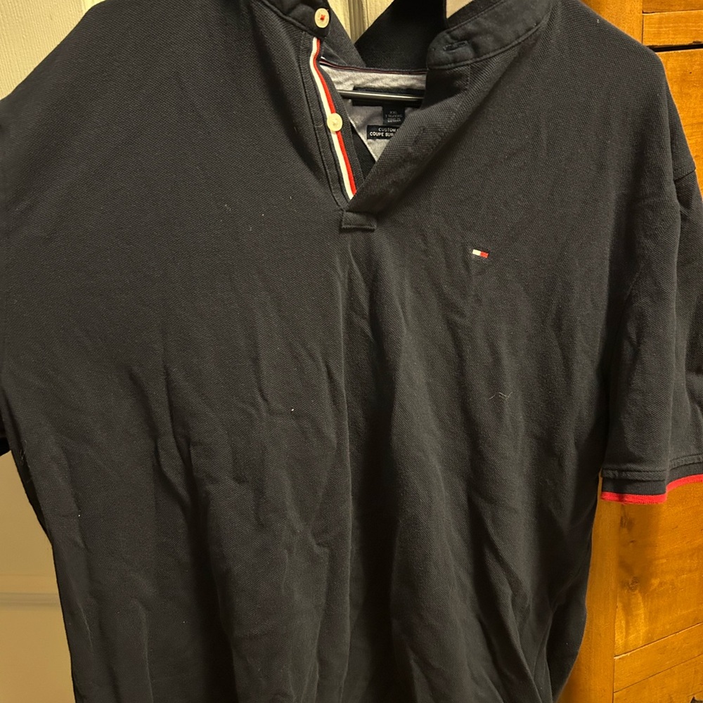 Tommy Hilfiger Men's Black Polo Shirt